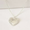 thumbnail image 1 of Hollow Heart Shape Pendant Necklace Openable Locket Necklaces Women Jewelry Gift, 1 of 6