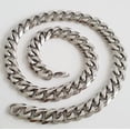 thumbnail image 4 of HOOUN 15mm chunky 316L Stainless Steel Heavy Link Curb Cuban Chain Men Necklace 8"-40"-40 inch for necklace, 4 of 4