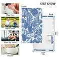 thumbnail image 6 of Yayeee 100% Cotton Hand Towels for Bathroom 16" x 28" Kitchen Towel, Blue Garden Pattern, 6 of 7