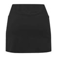 thumbnail image 7 of Womens Shorts Elastic Waist Tennis Skirt With Sports Skirt High Waist Skort With 2 Pockets Side Slit Gym Shorts, 7 of 7