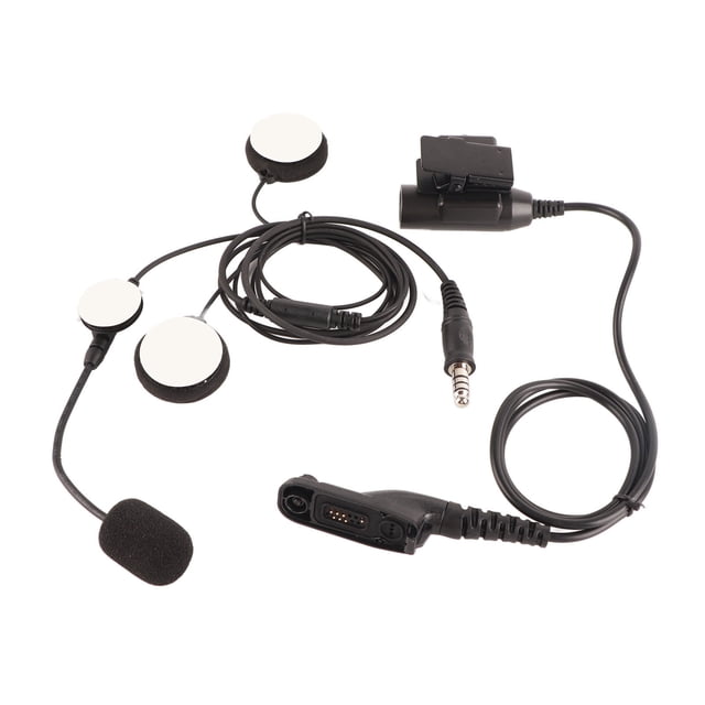 Auriculares para casco ANGGREK con PTT U94 para moto 150Hz-500Hz 8 Ohm Cable negro