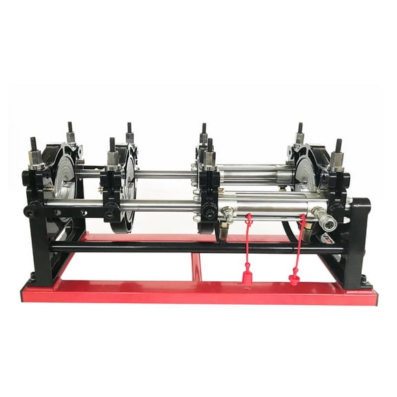INTBUYING Hydraulic Pipe Fusion Welder PE HDPE Welding Double Clamps 2.48"-6.30"