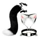 thumbnail image 1 of Conjunto de orejas y cola de gato Yuyangstore disfraz de Cosplay accesorios para el cabello regalo Blanco negro Traje de juego de cosplay, 1 of 8