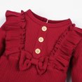 thumbnail image 4 of 0-18M Newborn Infant Baby Girl Bowknot Long Sleeve Romper Bodysuit One-pieces Outfits Clothes, 4 of 11