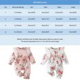 thumbnail image 3 of Rgdypko Kids Girls Boys Autumn Jumpsuit Flying Sleeves Fashion Cute Baby Flower Print Romper Size 0-3 Months, 3 of 8