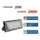 thumbnail image 2 of Reflector Led 20w Luminario Exterior R18w30mm20 - 5 pzs Carcasa Negro Luz Blanco frío, 2 of 5