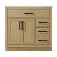 thumbnail image 5 of Elegant Kitchen and Bath Alden 36 Inch Single Bathroom Vanity In Honey Brown, 5 of 10