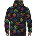 thumbnail image 7 of Sikiie Rainbow Snowflake Men's Hoodie, Essentials Hoodie, Sweatshirt, Pullover Hooded Sweatshirt for Men-Small, 7 of 7