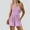 Pink, variant on Gspmoly Shorts, Women'S Solid Color Stylish Pocket Strap Romper Comfortable Casual Wide Leg Romper Shorts Hiking Shorts Women Summer Savings Gray M