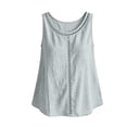 thumbnail image 7 of SPZTSX Tank Tops for Women Sleeveless Scoop Neck Eyelet Embroidered Cotton Linen Loose Fit Casual Daily Vacation Tops, 7 of 7