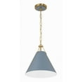 thumbnail image 4 of XAV-B8301-VG-BL-Crystorama Lighting-Xavier - 1 Light Pendant-Vibrant Gold/Blue Finish    -Traditional Installation, 4 of 11
