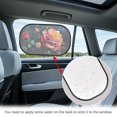 thumbnail image 3 of KUIFORTI Baby Car Window Sun Shade, 2 Pcs Flower Sunshade for Car Window Baby, 20.47" x 12.59" Car Privacy Shades for SUV Truck Sedan Van, Easy to Install, 3 of 6