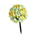 thumbnail image 5 of Estaca de jardín de flores artificiales, decoración decorativa, elegante, regalo, flor realista Azul amarillo, 5 of 9