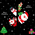 thumbnail image 2 of Pegatinas para ventanas con adornos navideños Pegatinas para vidrio Diseño de escena de hotel Pegatinas electrostáticas navideñas, 2 of 4