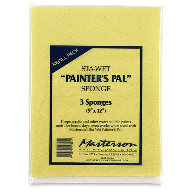 Masterson StaWet Palette Sponge Refill, Painter's Palette Sponge