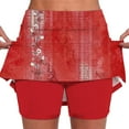 thumbnail image 2 of Clearance! Summer Skirts for Women Women's Pocket Pants Solid Mid Waist Culottes Short Skirts Skinny Pants Tennis Skirts for Women Athletic Skirts for Women Trendy Skirt With Shorts Underneath, 2 of 8