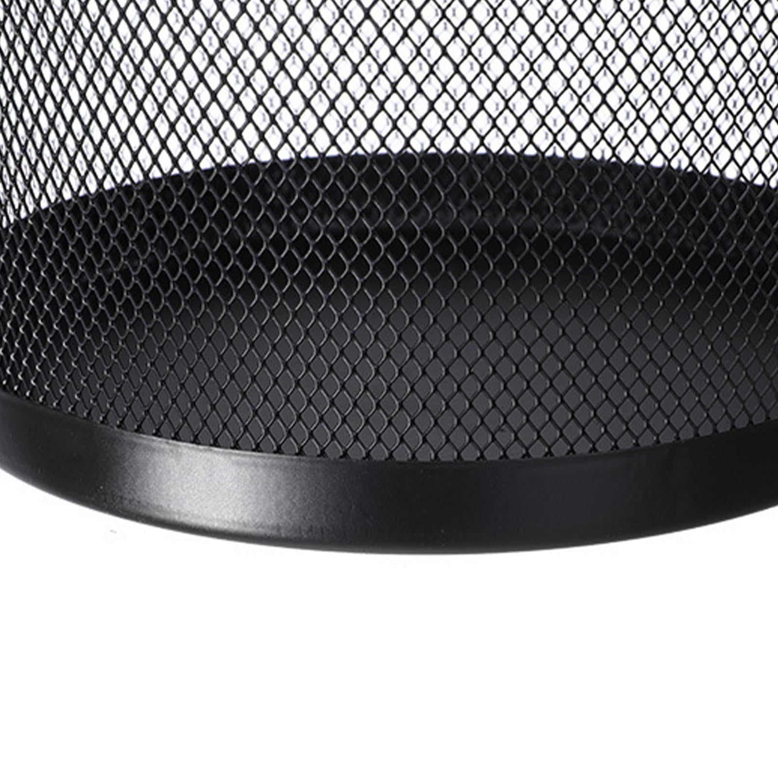 Blasgw Metal Meshround Garbage Can Trash Can Garbage Can Wastebaskets For Bathroom Bedroom Office Kitchen Small Space Living Trash Bin Black