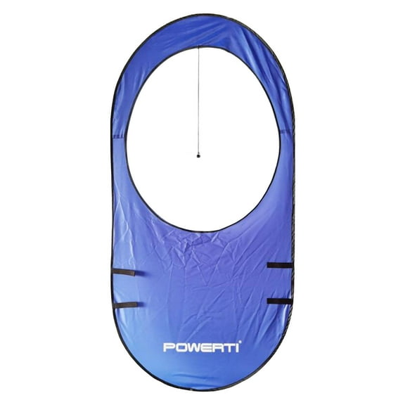 Large Tennis Training Target, Racquet Trainer Rings Hitting Equipment Driving Range, Foldable Durable Target Window Blue