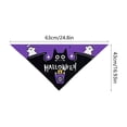 thumbnail image 3 of Twfbrm Halloween Dog Bandanas, Ghost & Bat Print Triangle Fabric Pet Scarf for Boys and Girls, Adjustable Reversible Neckerchief Washable Puppy Bibs Halloween Pet Costume for Cats and Dogs, 3 of 6