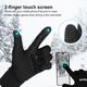 thumbnail image 5 of Manoplas Guantes de invierno Guantes para montar en bicicleta a prueba de viento Guantes cálidos par Tomshoo Manoplas, 5 of 7