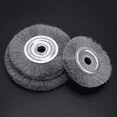 thumbnail image 1 of Rueda de Cepillo abrasivo de alambre de acero inoxidable Cola Cepillo abrasivo Tamaño 5 100x16mm 0.15mm de diámetro de alambre, 1 of 8