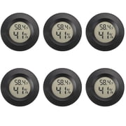 Mini Hygrometer Digital Thermometer Humidity Meter 6 Pack Hygrometer Thermometers Indoor/Outdoor Humidity Monitor Reptile Thermometer for Humidors Greenhouse Garden Cellar Fahrenheit(℉)/ Celsius(℃)