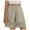 Khaki, variant on Womens Shorts Summer Solid Boho Cutout Design Casual Linen Shorts High Waist Wide Leg Shorts Beach Vacation Ready Workout Shorts Women Blue L