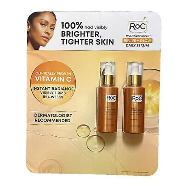 Roc Revive And Glow Suero De Vitamina C 1.7 Onzas (Paquete De 2)