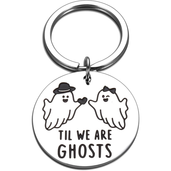 Halloween Keychains for Men Women, Halloween Gifts for Man Boo Basket Stuffers for Him Hallo-Ween Boo Basket Items Anniversary Sweet Gifts for Men National Boyfriend Day Gift Spooky Baskets Stuffers