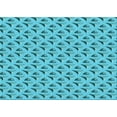 thumbnail image 1 of Ahgly Company Machine Washable Indoor Rectangle Transitional Bright Cyan Blue Area Rugs, 2' x 5', 1 of 7