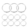 thumbnail image 3 of 20pcs Loose Leaf Rings Ring Clips Binding Rings Rings for Note Metal Rings Diy Book Rings, 3 of 7