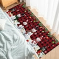 thumbnail image 4 of Kitchen Rugs and Mats Set of 1 Christmas Snowman Bird Truck Xmas Tree Plaid Kitchen Sink Mat,Non-Slip Area Runner Rug,Washable Floor Mat for Home Dining Room Office 20"x47", 4 of 6