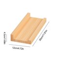 thumbnail image 3 of Gnmfd Solid Wood Wall Shelf Decorative Storage Rack For Living Room Bedroom Kitchen Partition Display Rack 11.8"x4.72"x0.78" Natural Floating Shelf Closet Organizers And Storage, 3 of 6