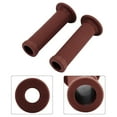 thumbnail image 4 of 2Pcs 22mm Universal Vintage Motorcycle Handlebar Grips Star Decor Handle Bar Ends(Red Brown), 4 of 8