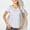 White, variant on Fglymey Short Sleeve Workout Tops for Women Athletic T-Shirts Lightweight Yoga Running Tee Top Black M