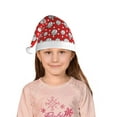 thumbnail image 5 of Fuzoiu Cute Baseball Print Santa Hat Christmas Hat for kids,Santa Hats with Pompom, Unisex Xmas Holiday Hat for Christmas New Year Festive Party Supplies, 5 of 6