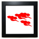 thumbnail image 1 of Mesa de pared con marco cuadrado negro, 1 of 4