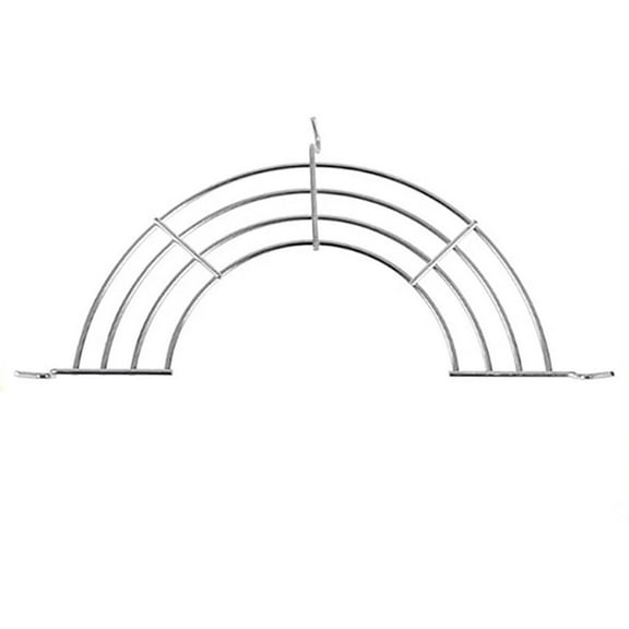 Dengmore Kitchen Stainless Steel Semi-circular Frying Pan Rack Oil Control Steaming Rack for Kitchen