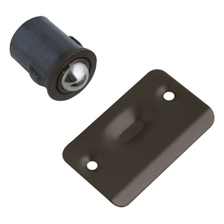 Design House 204792 Drive-In Ball Catch, Use on Closet Doors with Dummy Hardware, Oil Rubbed Bronze