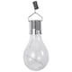 thumbnail image 1 of Lámpara LED colgante giratoria solar impermeable para exteriores, jardín y camping (carcasa transparente con luz multicolor), 1 of 6