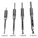 thumbnail image 1 of Woodworker Square Hole Drill Bits Mortising Chisel Woodworking Hole Saw Mortise Chisel Drill Bit Tool 6.35mm, 1 of 2