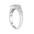 thumbnail image 2 of 1/2ct Pear Shape Pave Halo Split Diamond Engagement Jewelry 10k White Gold Ring, 2 of 4
