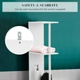 thumbnail image 6 of Evideco French Home Goods Miami Cabinet with Open Shelves and Two Doors, White, 6 of 9