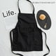 thumbnail image 3 of For Unisex 2 Pocket Kitchen Apron Bib One Size In Medium Black, 3 of 5