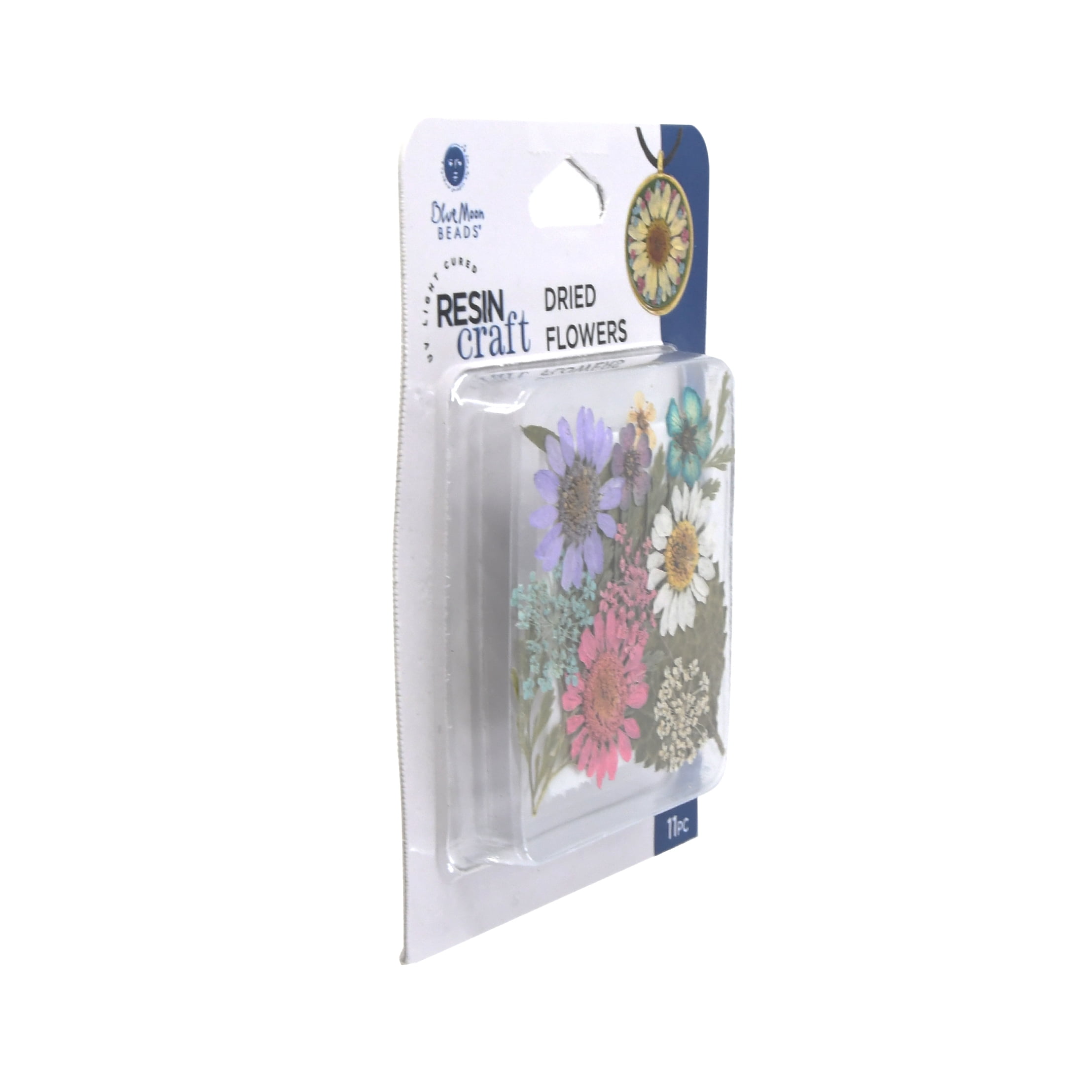 Blue Moon Beads Assorted Dried Flower Mix for UV Resin, 11 Pieces