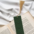 thumbnail image 6 of Kdxio Green Bright Web with Spiders Print Metal Tassel Bookmarks,Perfect Gift for Art Lovers and Bookworms Metal Bookmarks for Women, 6 of 8