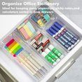 thumbnail image 3 of 23 PCS Clear Plastic Drawer Organizers Set, CHEFSTORY 4-Size Versatile Bathroom and Vanity Trays, 3 of 7