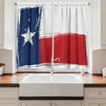 thumbnail image 2 of Ambesonne Texas Star Kitchen Curtains, Independent Country, 55"x39", Vermilion Dark Blue, 2 of 3