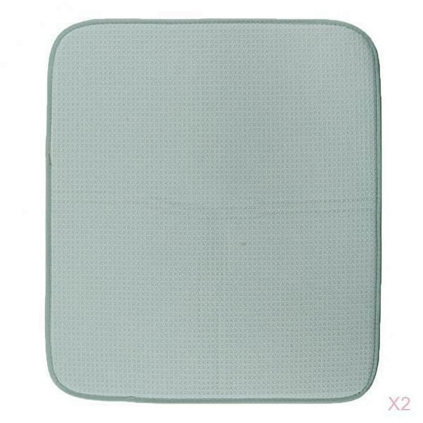 2 Paquetes de Alfombrilla de Secado de Microfibra Absorbente, Escurridor de Vajilla, Fregadero de Cocina