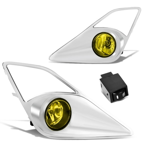 DNA Motoring FL-ZTL-222-AM For 2013 to 2016 Scion FRS GT86/FT86 Pair Front Bumper Driving Fog Light Lamp+Switch Amber Lens 14 15